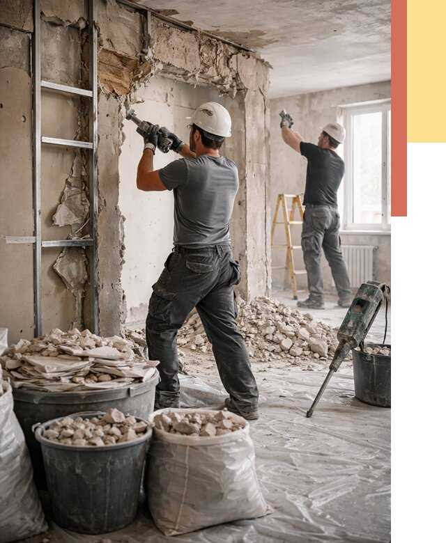 Демонтажные работы в Саянске от 2747 руб. — услуги и цена под ключ | ОТДЕЛОЧНИК-Сск