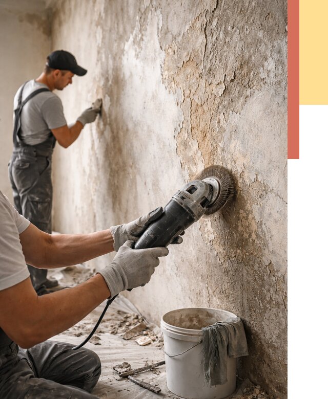 Снятие и удаление краски со стен в Саянске от 2137 руб. — ОТДЕЛОЧНИК-Сск