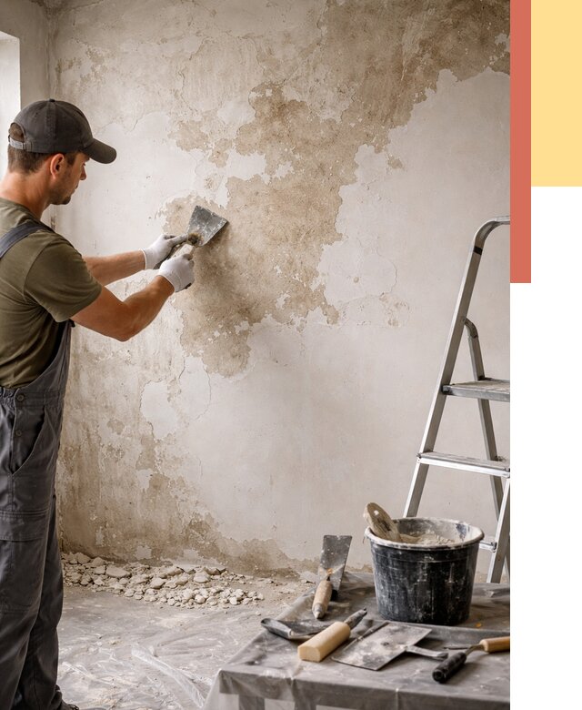 Снятие старой шпаклевки в Саянске от 1882 руб. — быстро и недорого | ОТДЕЛОЧНИК-Сск