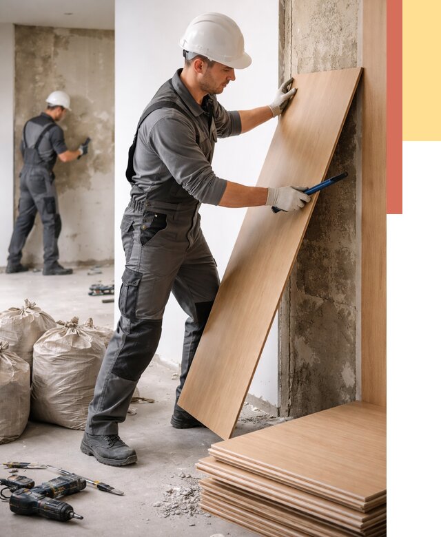 Демонтаж стеновых панелей в Саянске от 3561 руб. за м² быстро и недорого | ОТДЕЛОЧНИК-Сск