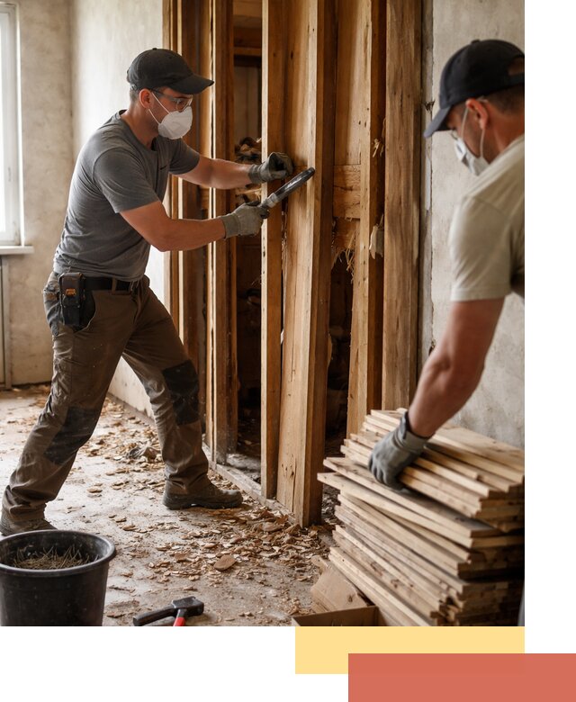 Демонтаж деревянных перегородок в Саянске быстро и аккуратно