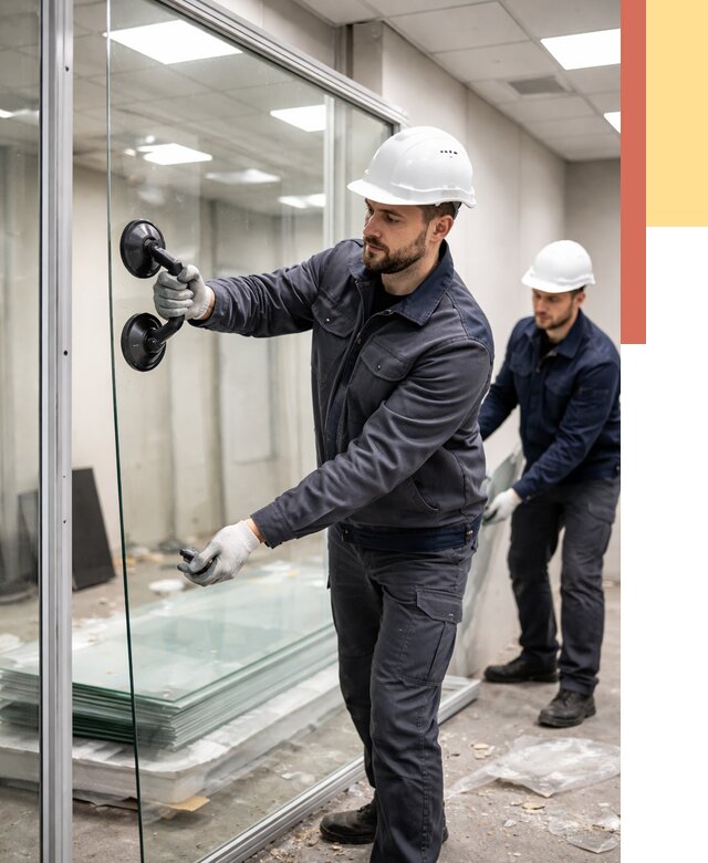 Демонтаж стеклянных перегородок в Саянске от 3256 руб. — быстро и недорого | ОТДЕЛОЧНИК-Сск