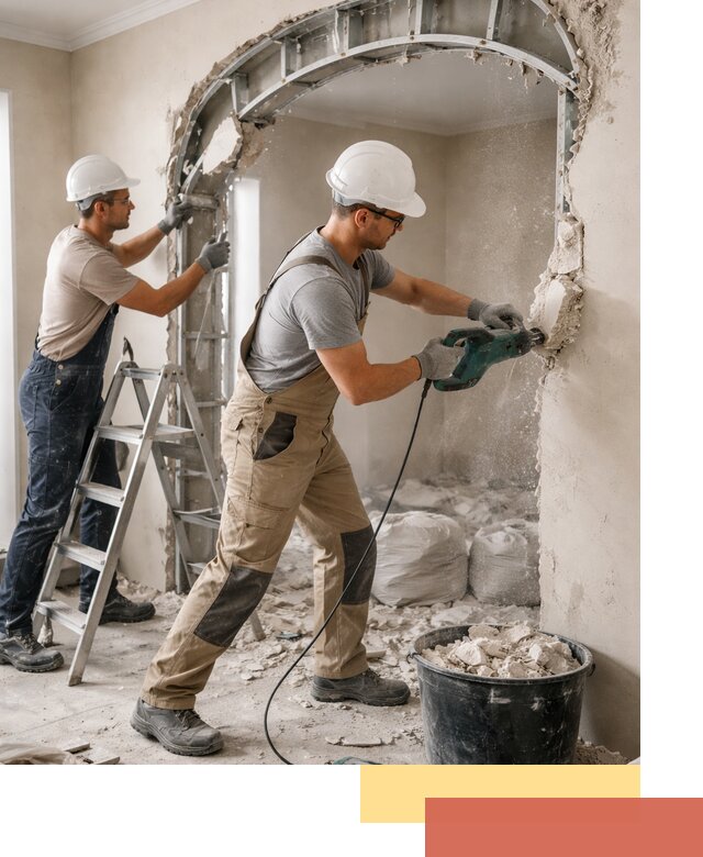 Демонтаж гипсокартонной арки в Саянске быстро и аккуратно