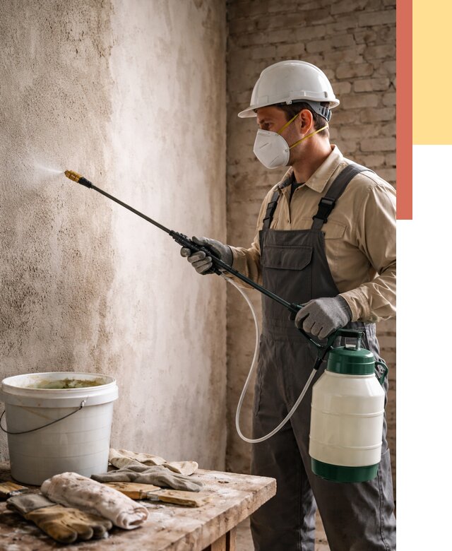 Антисептическая обработка стен в Саянске от 1221 руб. — быстро и недорого | ОТДЕЛОЧНИК-Сск