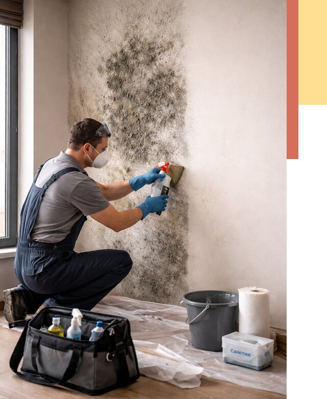 Удаление плесени со стен в Саянске от 2187 руб. — быстро и недорого | ОТДЕЛОЧНИК-Сск