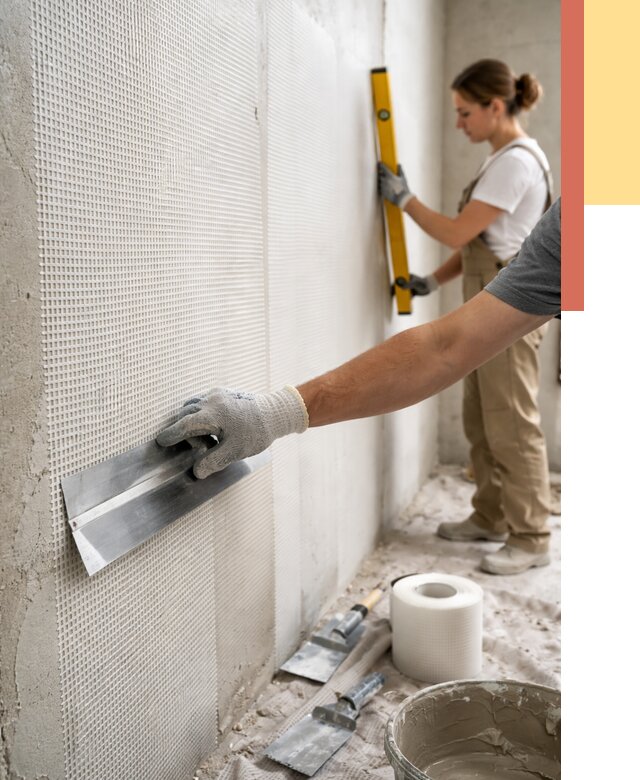 Армирование стен стеклосеткой в Саянске от 3256 руб. под ключ | ОТДЕЛОЧНИК-Сск