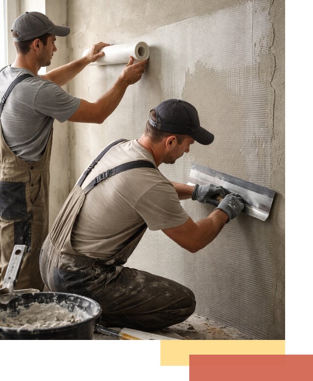 Армирование стен стеклосеткой в Саянске для прочной отделки