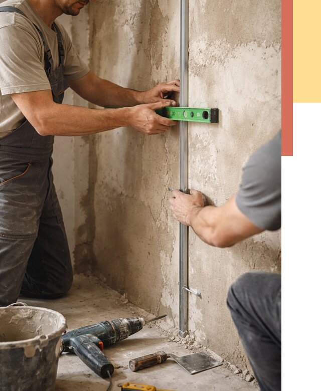 Установка штукатурных маяков в Саянске от 7122 руб. — быстро и недорого | ОТДЕЛОЧНИК-Сск