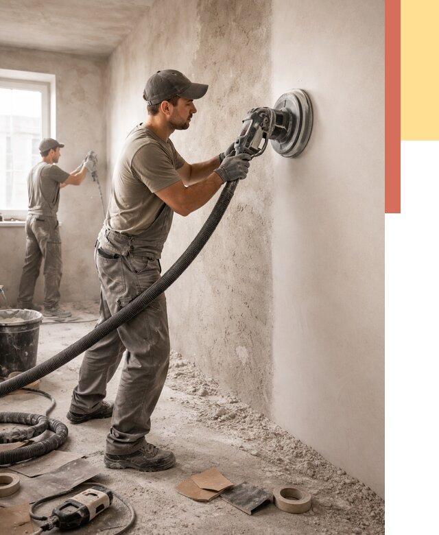 Шлифовка стен в Саянске от 1221 руб/м2 — быстро и недорого | ОТДЕЛОЧНИК-Сск