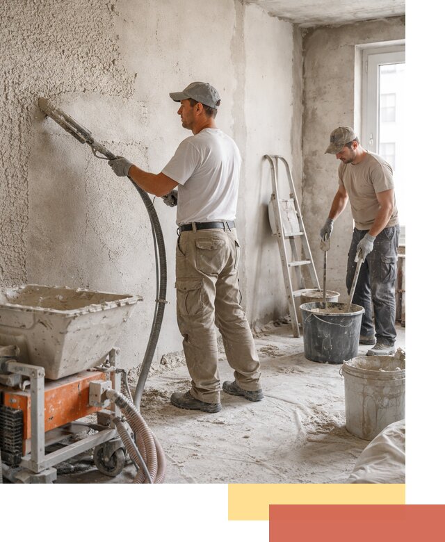 Машинная штукатурка стен в Саянске — быстро и качественно