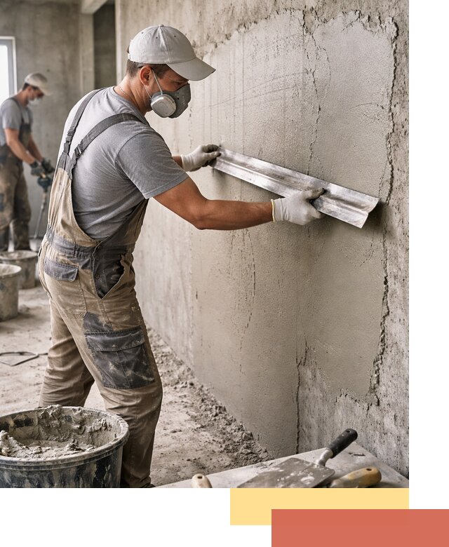 Штукатурка бетонных стен в Саянске качественно и долговечно