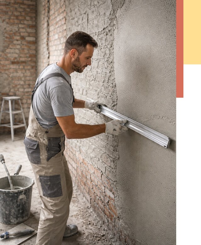 Штукатурка кирпичных стен в Саянске от 4578 руб/м2 — быстро и недорого | ОТДЕЛОЧНИК-Сск