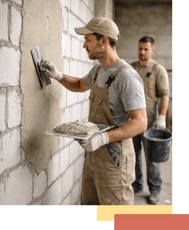 Штукатурка стен из газобетона в Саянске под ключ