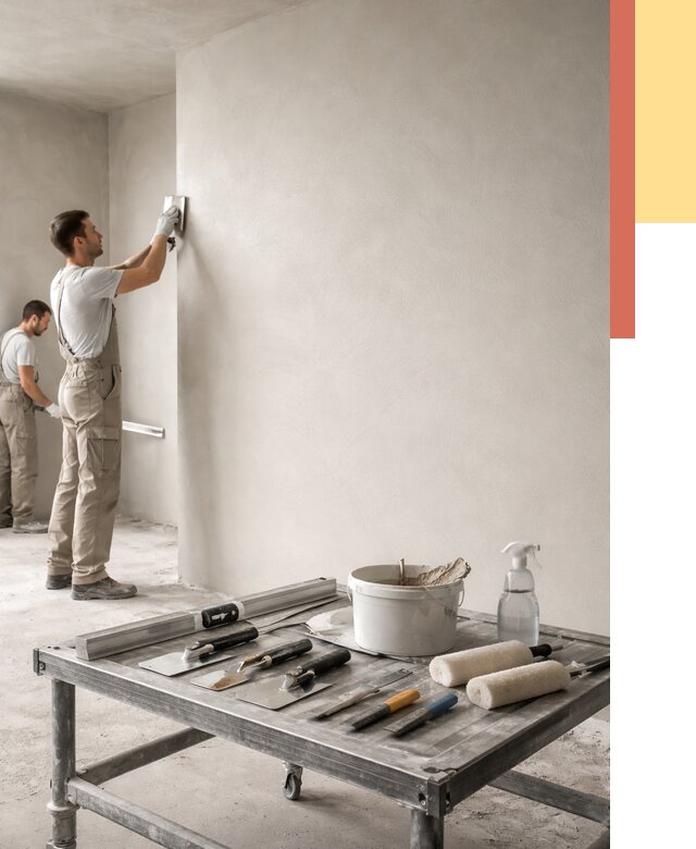 Штукатурка стен под покраску в Саянске от 4578 руб./м² — качественно и недорого | ОТДЕЛОЧНИК-Сск