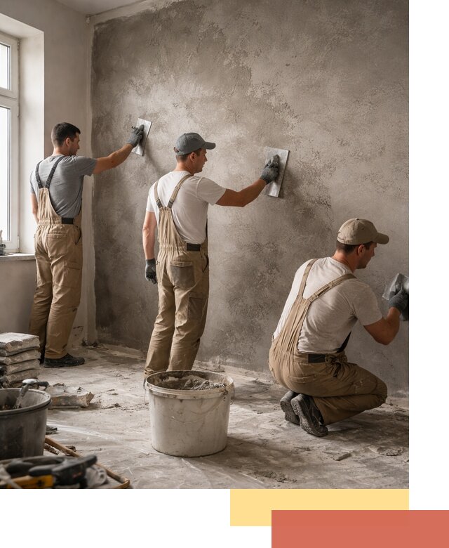 Декоративная штукатурка под бетон в Саянске для стен и потолков