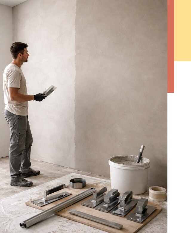 Нанесение микроцемента на стены в Саянске от 3256 руб./м2 под ключ | ОТДЕЛОЧНИК-Сск