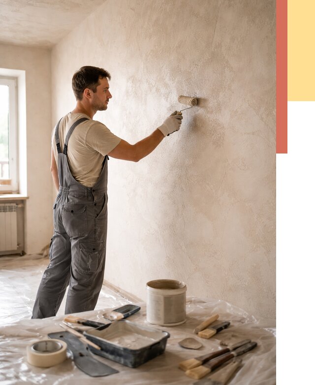 Нанесение лессирующей краски по декоративке в Саянске от 1780 руб. | ОТДЕЛОЧНИК-Сск