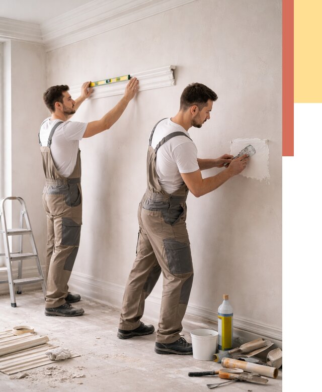 Монтаж лепнины на стены в Саянске от 4578 руб. — недорого, быстро | ОТДЕЛОЧНИК-Сск