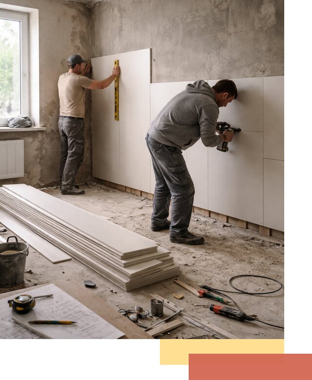 Монтаж ПВХ панелей на стены в Саянске качественно и быстро