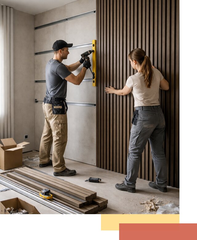 Монтаж реечных панелей на стены в Саянске