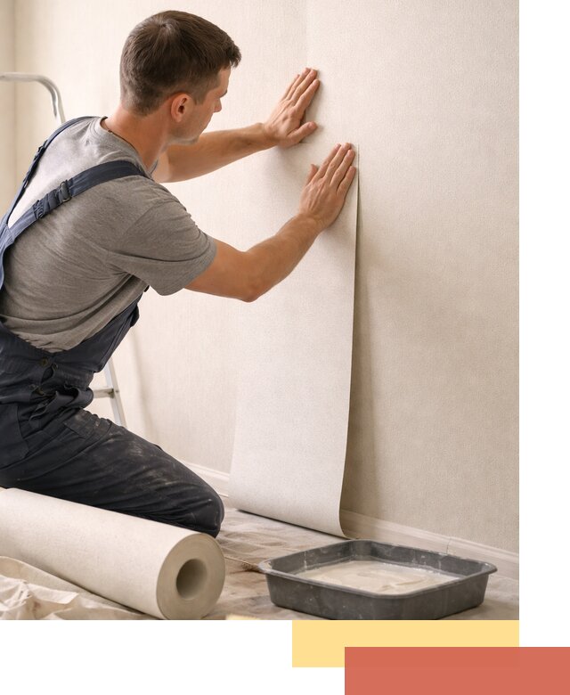 Поклейка флизелиновых обоев в Саянске качественно и быстро