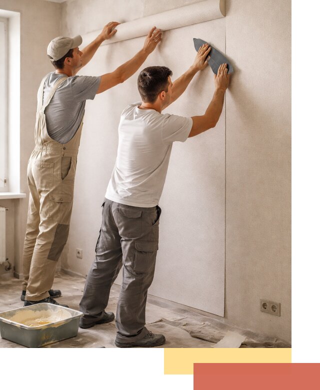 Поклейка виниловых обоев в Саянске профессионально и качественно