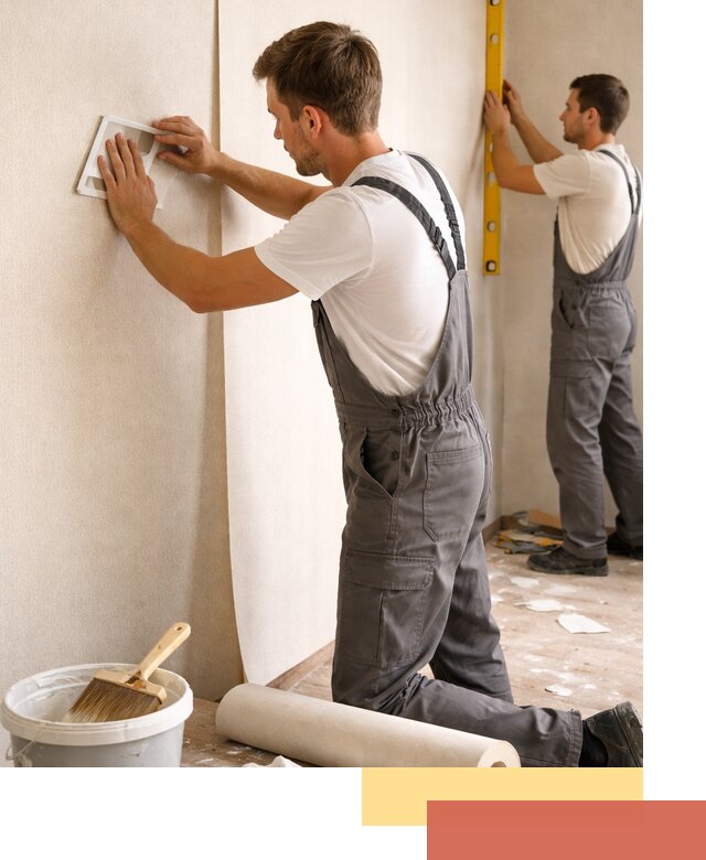 Поклейка бумажных обоев в Саянске качественно и недорого