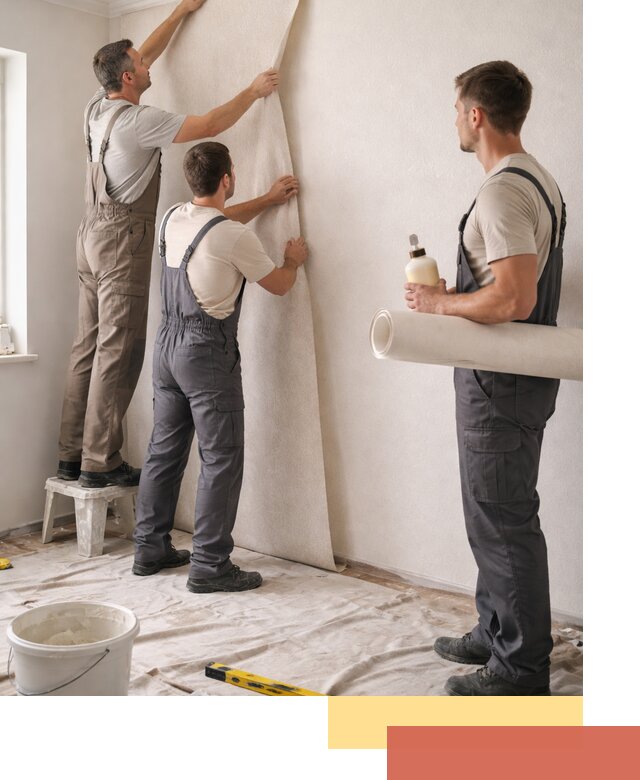 Оклейка стен обоями в Саянске — качественно и профессионально