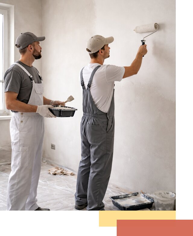 Покраска стен водоэмульсионной краской в Саянске