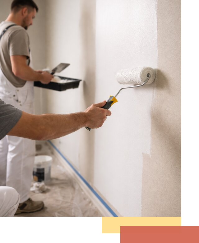 Покраска стен акриловой краской профессионально в Саянске