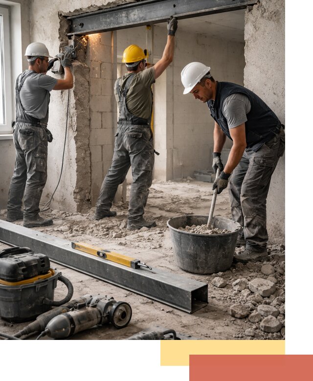 Создание проемов в стенах и несущих конструкциях в Саянске