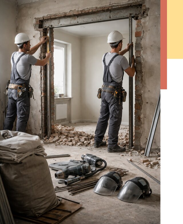 Расширение дверного проема в Саянске от 12718 руб. под ключ | ОТДЕЛОЧНИК-Сск