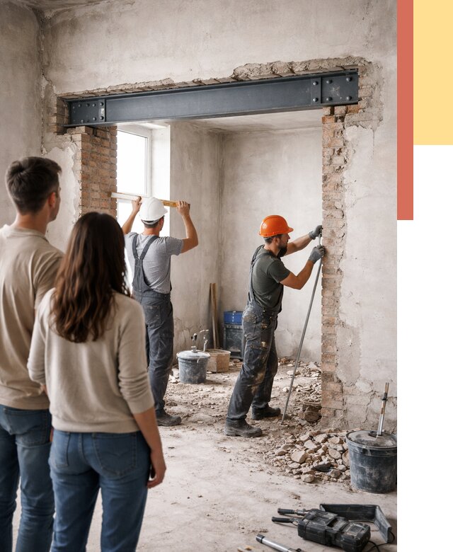 Усиление проема в стене в Саянске от 9665 руб. — усиление дверного проема металлоконструкцией | ОТДЕЛОЧНИК-Сск