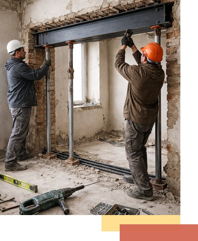 Усиление проема в стене в Саянске для расширения и безопасности