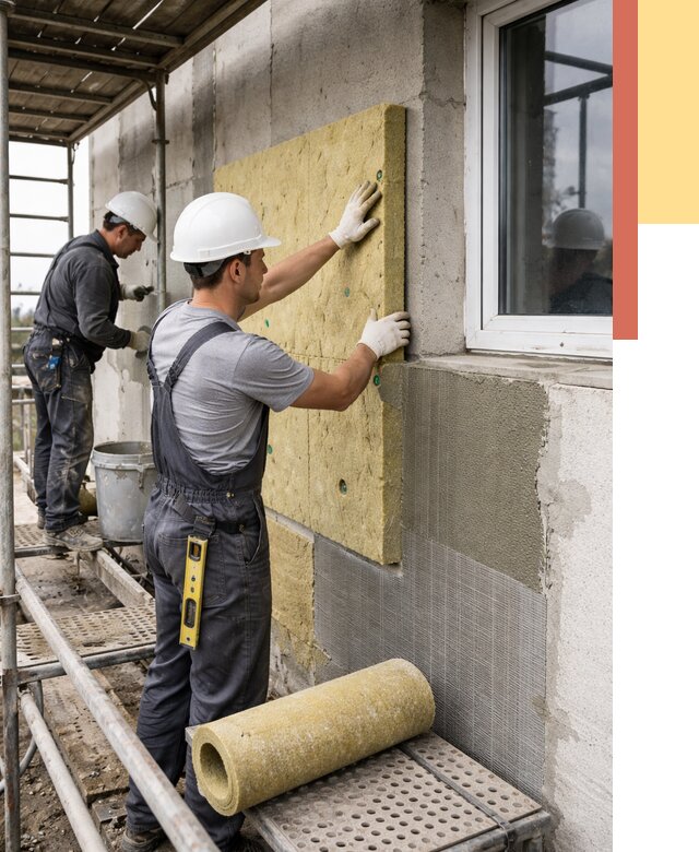 Утепление стен в Саянске от 4375 руб. под ключ — быстро и недорого | ОТДЕЛОЧНИК-Сск