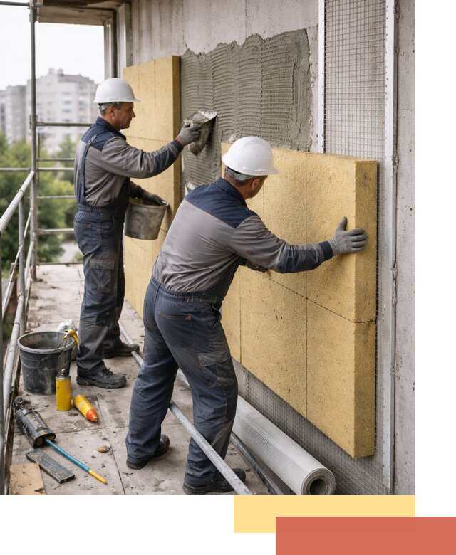 Утепление стен зданий и домов в Саянске качественно и надежно