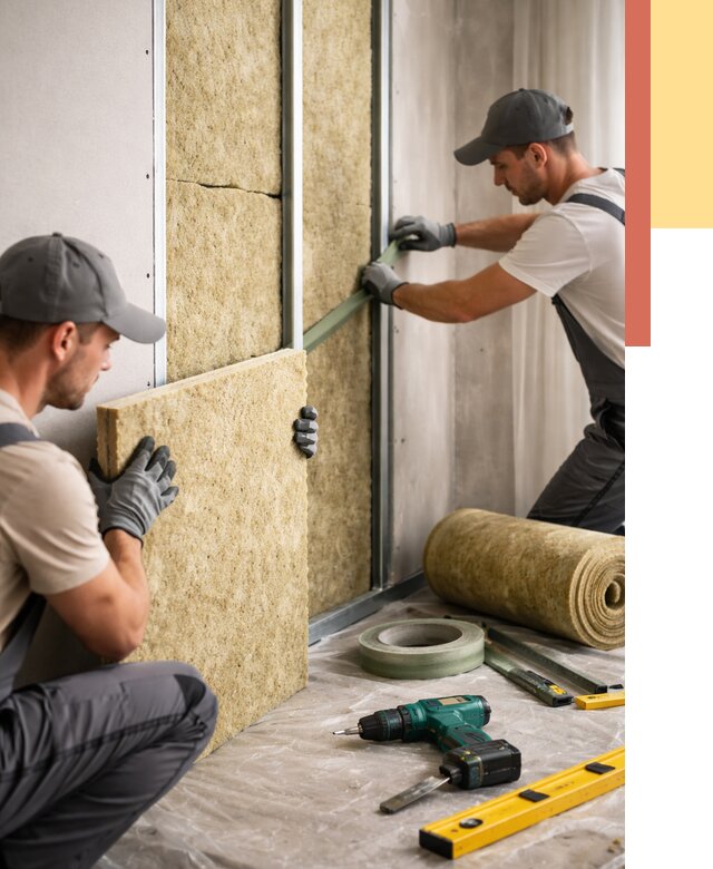 Шумоизоляция стен в Саянске под ключ от 1882 руб. | ОТДЕЛОЧНИК-Сск