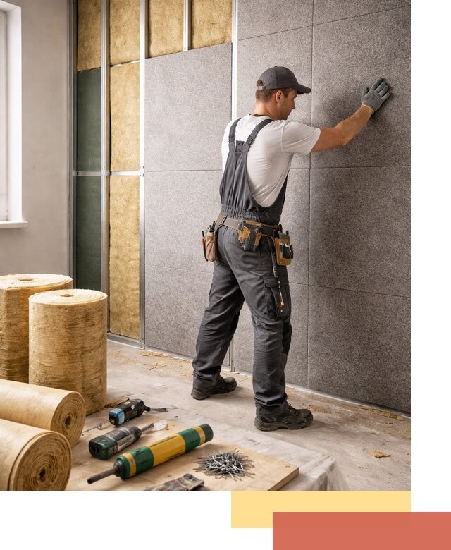 Профессиональная шумоизоляция стен в Саянске для квартиры и офиса