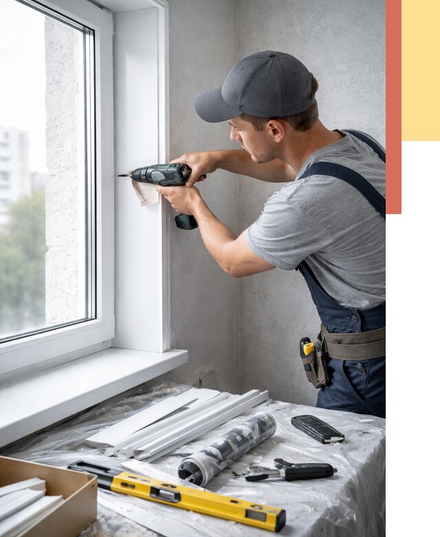 Установка пластиковых откосов в Саянске от 2289 руб. | ОТДЕЛОЧНИК-Сск монтаж, быстро и недорого