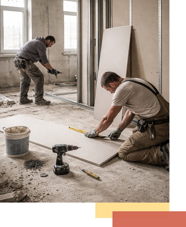 Кладка перегородок из ПГП под ключ в Саянске