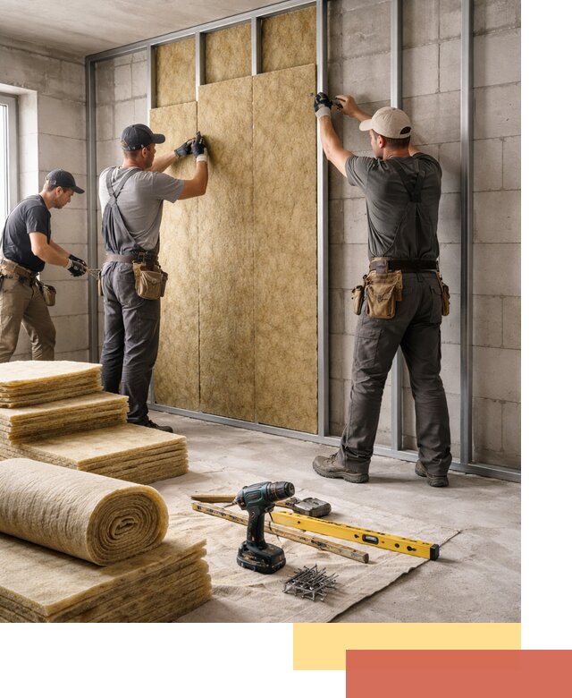 Шумоизоляция перегородок из блоков в Саянске — монтаж и защита шумоизоляцией