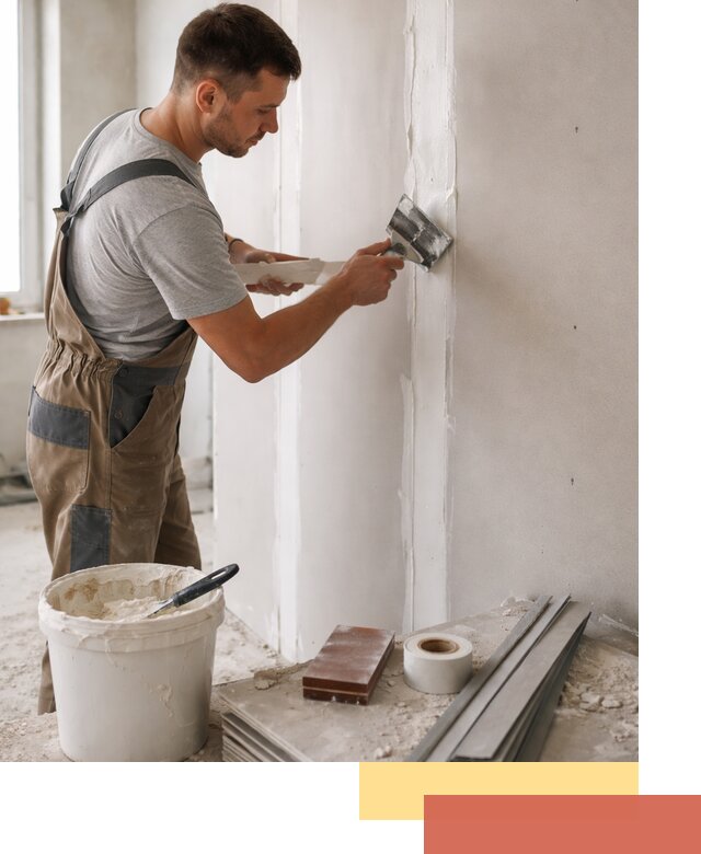 Шпаклевка перегородок из гипсокартона в Саянске качественно и быстро