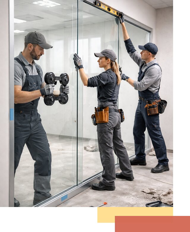 Профессиональный монтаж стеклянных перегородок в Саянске