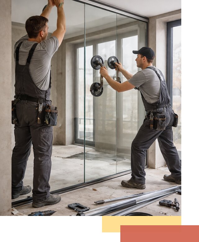 Цельностеклянные перегородки под ключ в Саянске