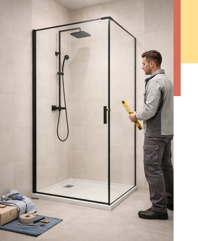 Стеклянные перегородки для душа в Саянске от 12718 руб. | Монтаж под ключ — ОТДЕЛОЧНИК-Сск