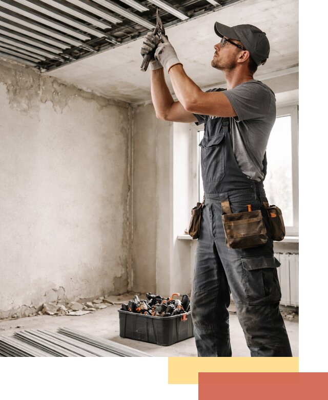 Демонтаж реечного потолка в Саянске быстро и аккуратно