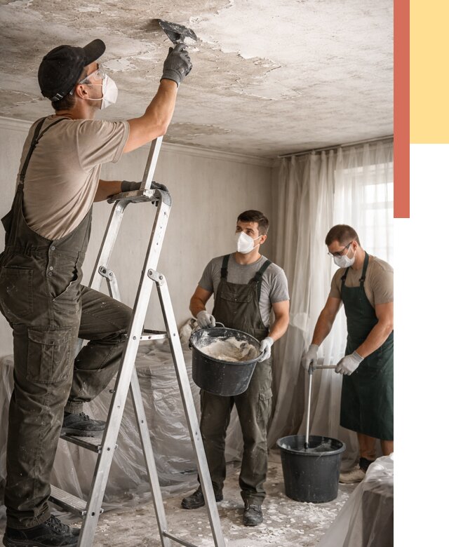 Удаление побелки с потолка в Саянске от 2544 руб. быстро и недорого | ОТДЕЛОЧНИК-Сск