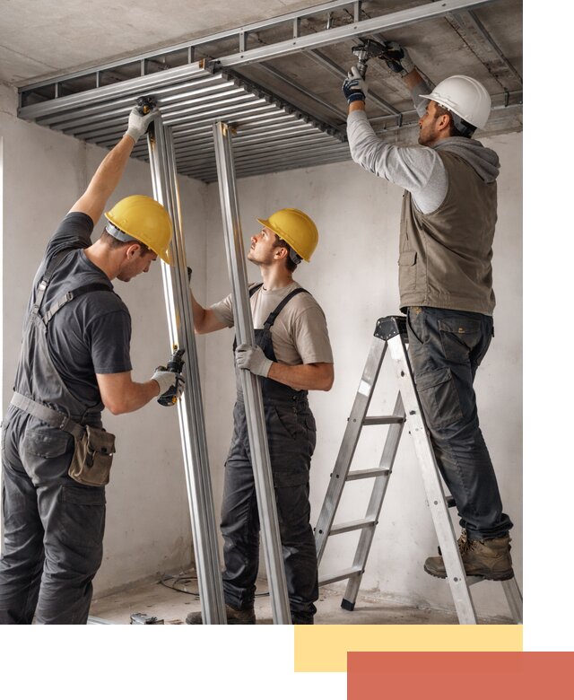 Монтаж реечного потолка под ключ в Саянске