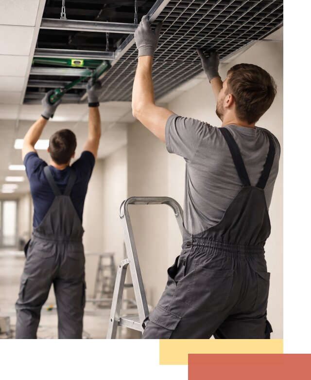 Монтаж потолка Грильято в Саянске: установка под ключ качественно