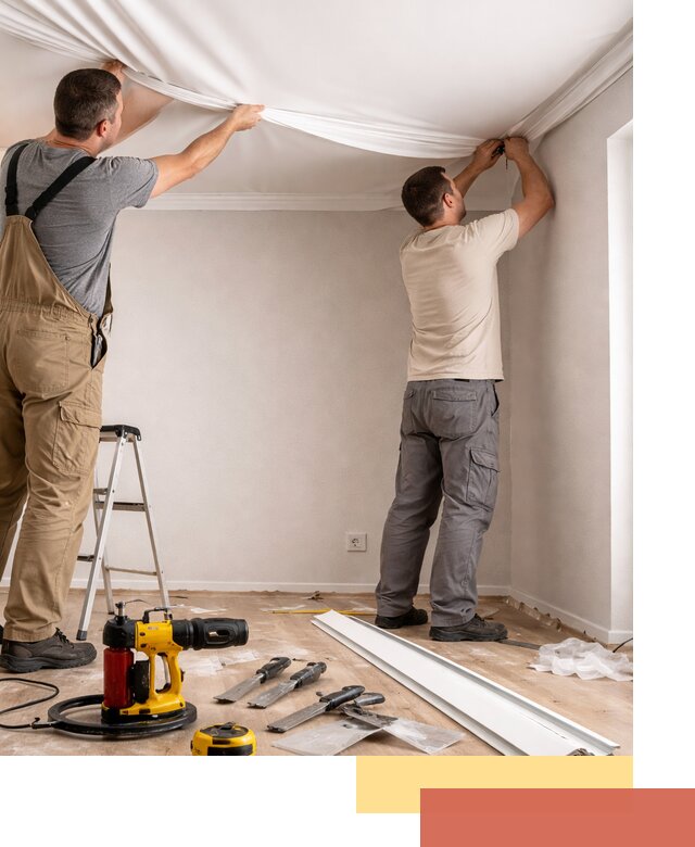 Монтаж ПВХ натяжного потолка в Саянске качественно и быстро